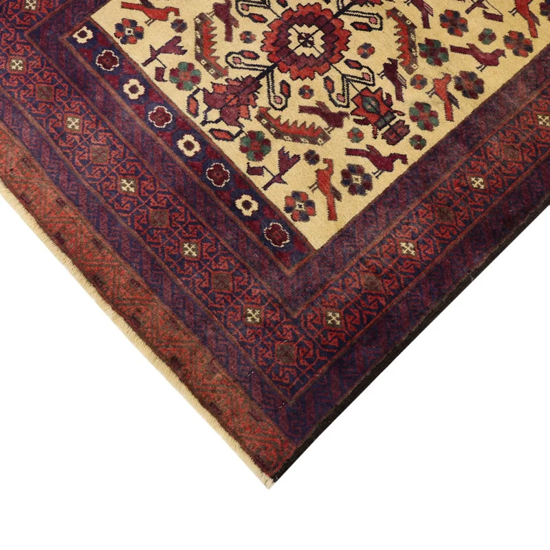 Belutsch Teppich 97x212cm - Orientteppich - hellgrün