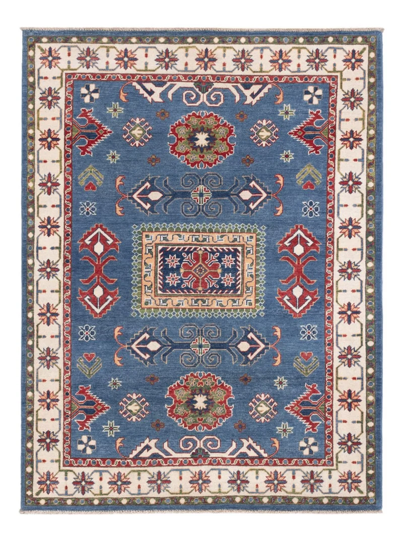 Kazak Teppich 156x206cm - Orientteppich - blau
