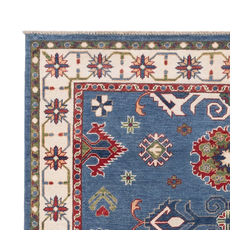Kazak Teppich 156x206cm - Orientteppich - blau