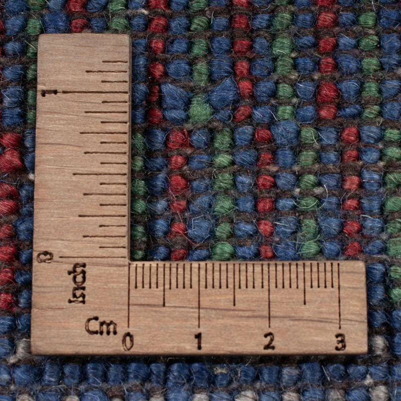 Gabbeh Persisch Teppich 140x191cm - Perserteppich Wollteppich - dunkelblau