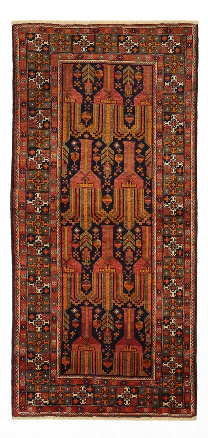 Belutsch Teppich 113x237cm - Orientteppich - terrakotta