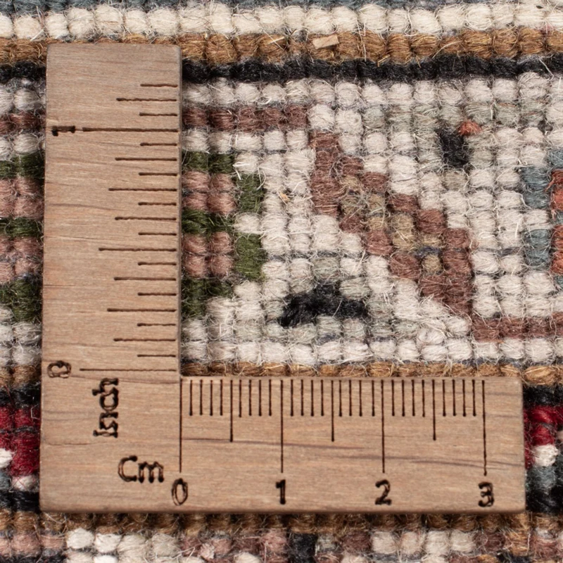 Indo Täbriz Teppich 141x196cm - Orientteppich - dunkelgrau