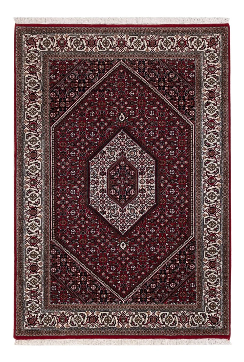 Indo Bidjar Teppich 123x182cm - Orientteppich - dunkelbeige