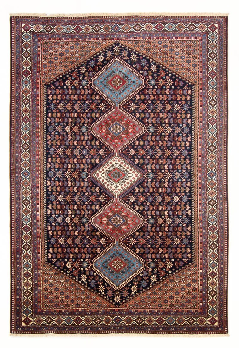 Ardebil Teppich 204x300cm - Perserteppich - dunkelblau