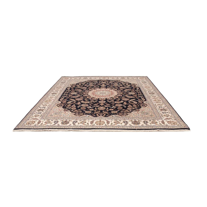 Indo Nain Teppich 251x309cm - Orientteppich - dunkelblau