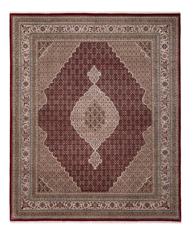 Indo Täbriz Teppich 253x303cm - Orientteppich - dunkelbeige