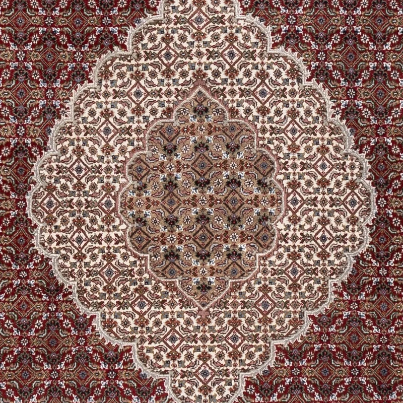Indo Täbriz Teppich 253x303cm - Orientteppich - dunkelbeige