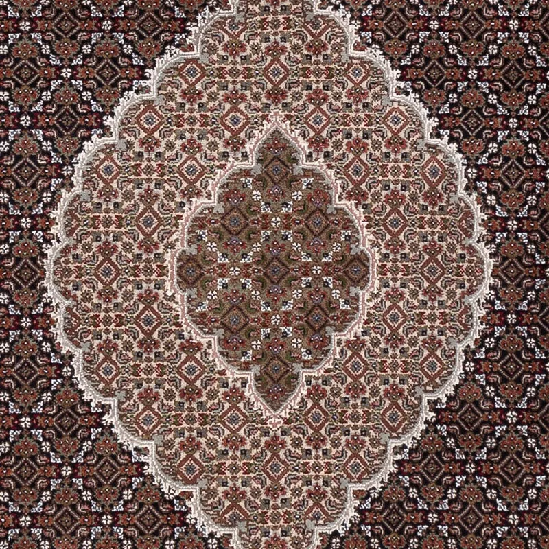 Indo Täbriz Teppich 250x305cm - Orientteppich - dunkelbeige