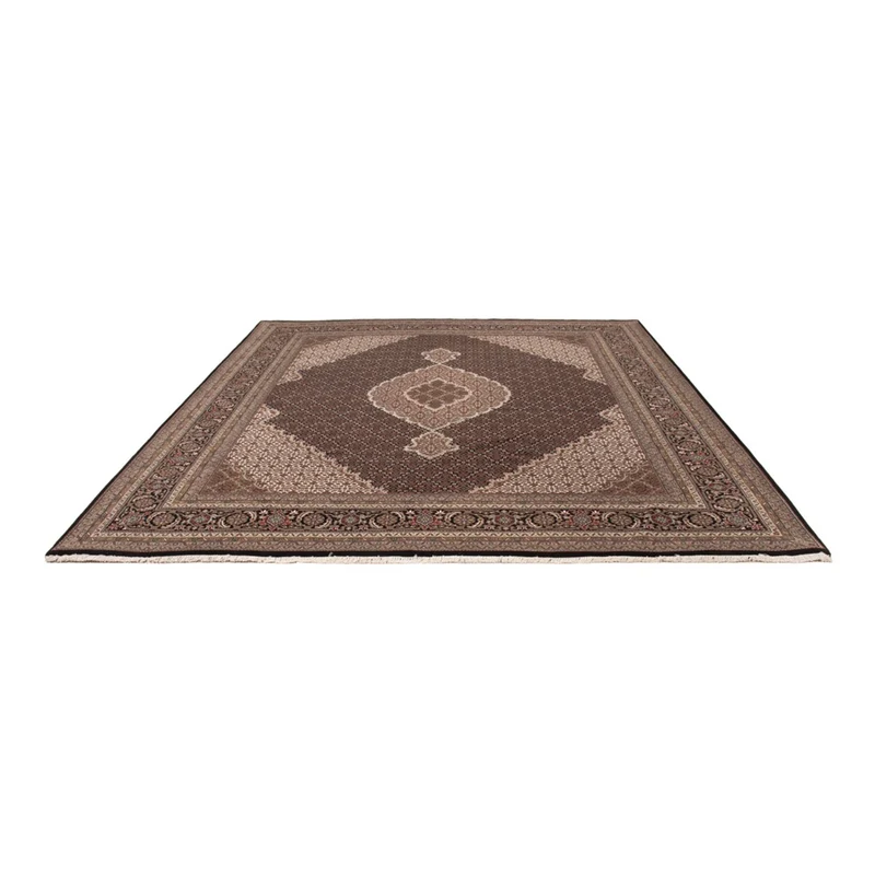 Indo Täbriz Teppich 250x305cm - Orientteppich - dunkelbeige