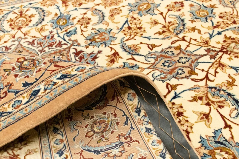 Isfahan Teppich 110x160cm - Perserteppich - beige