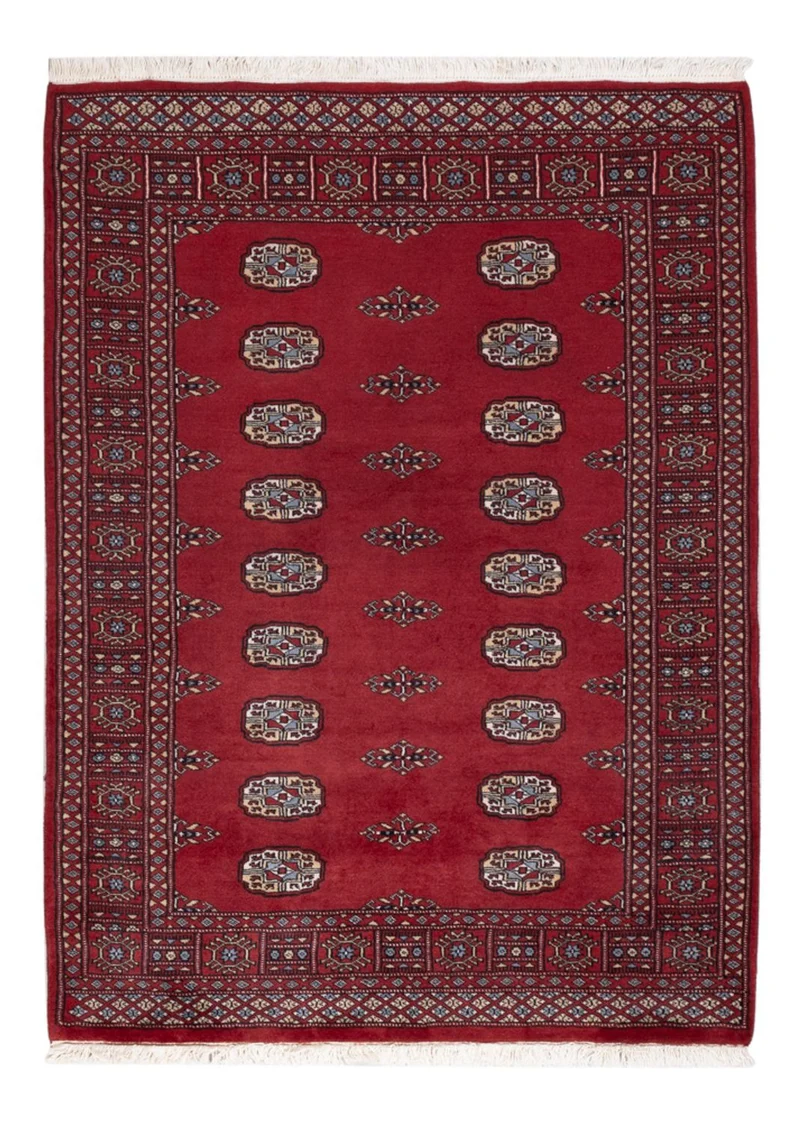 Pakistan Teppich 125x169cm - Orientteppich - rot