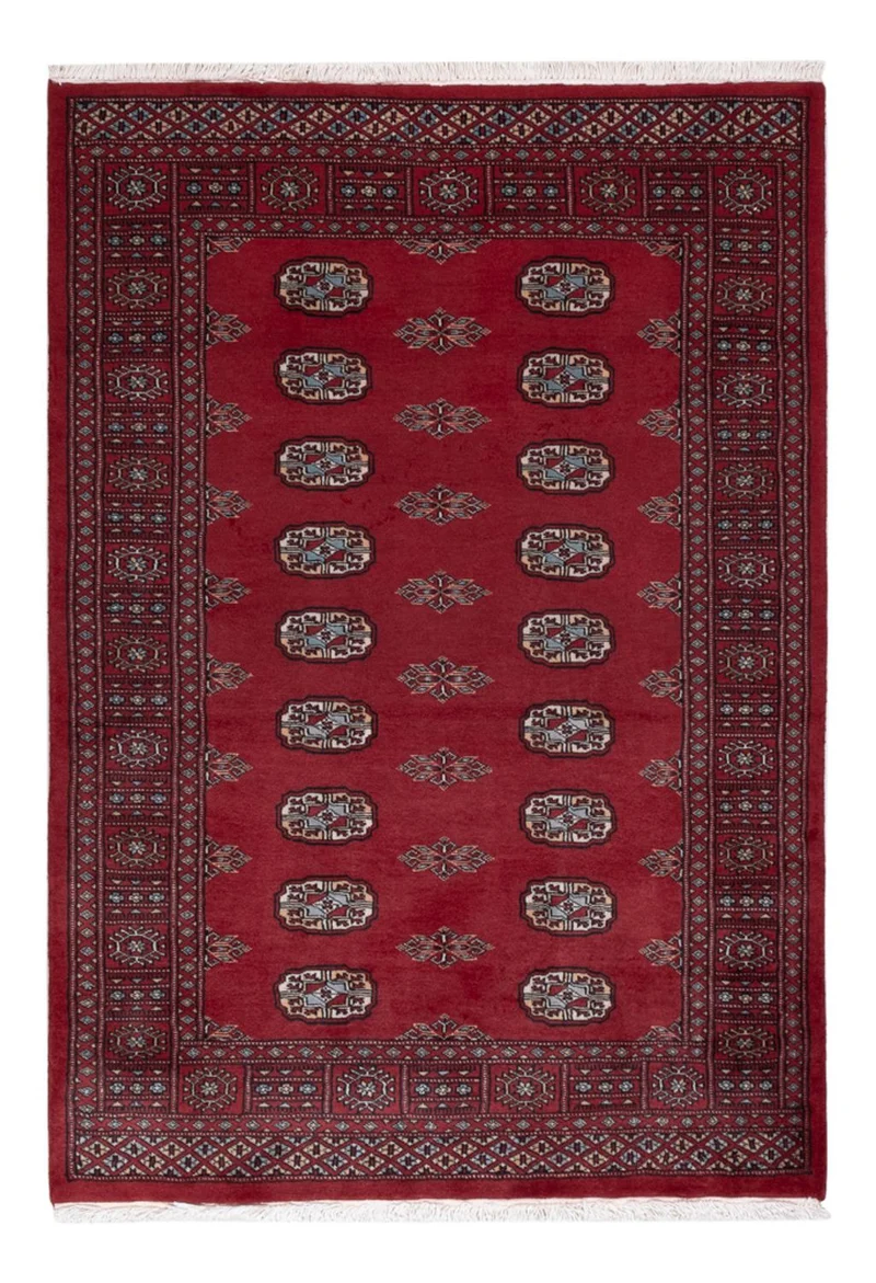 Pakistan Teppich 122x178cm - Orientteppich - rot
