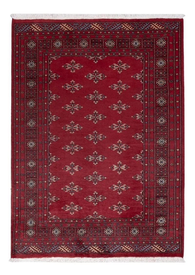 Pakistan Teppich 126x174cm - Orientteppich - rot