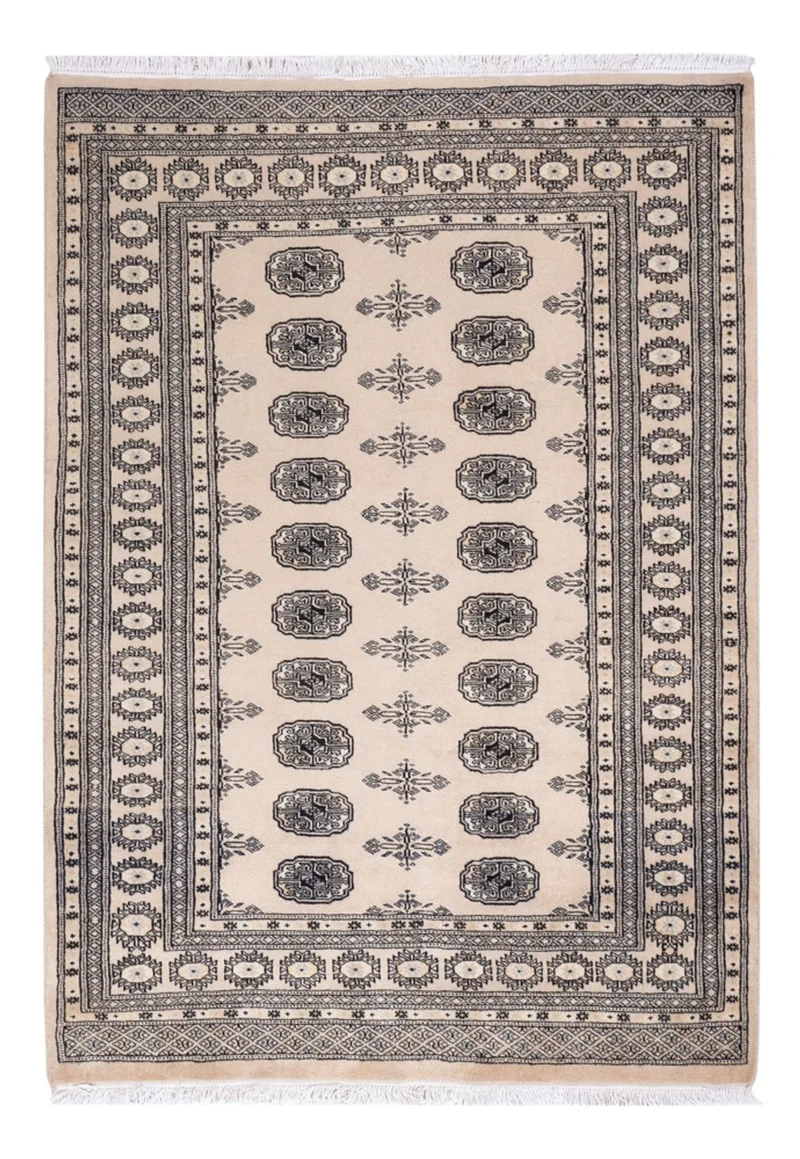 Pakistan Teppich 126x174cm - Orientteppich - beige