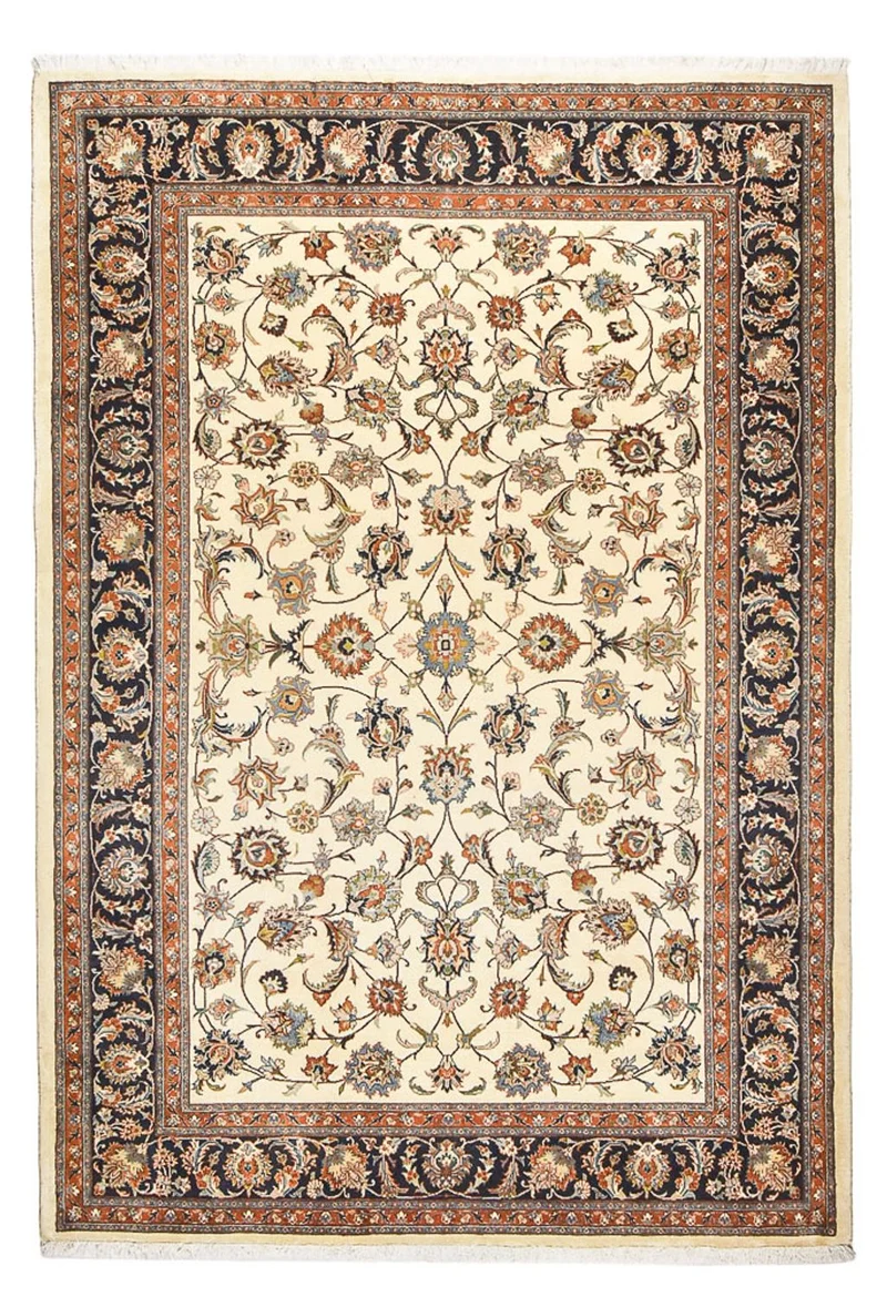 Maschad Teppich 200x290cm - Perserteppich - beige