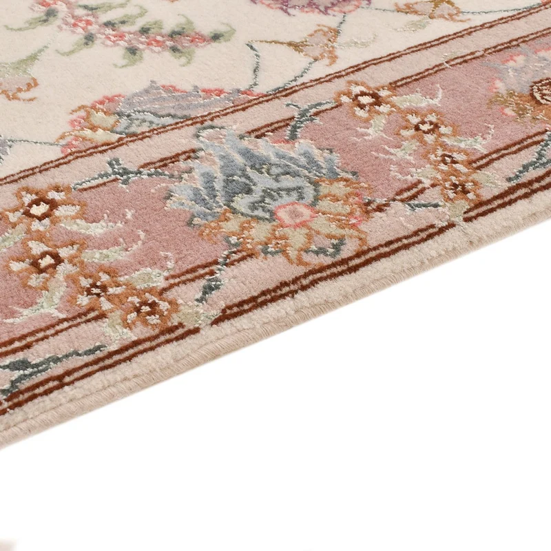 Täbriz - 60 Raj Teppich 77x347cm - Perserteppich - beige