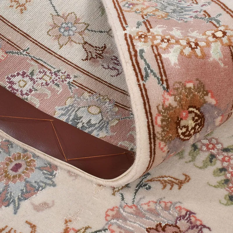 Täbriz - 60 Raj Teppich 77x347cm - Perserteppich - beige