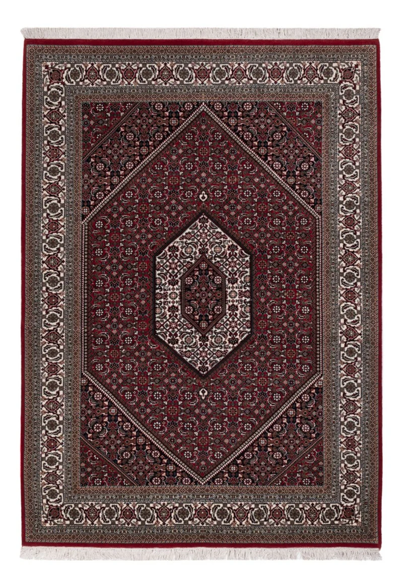 Indo Bidjar Teppich 145x204cm - Orientteppich - dunkelbraun