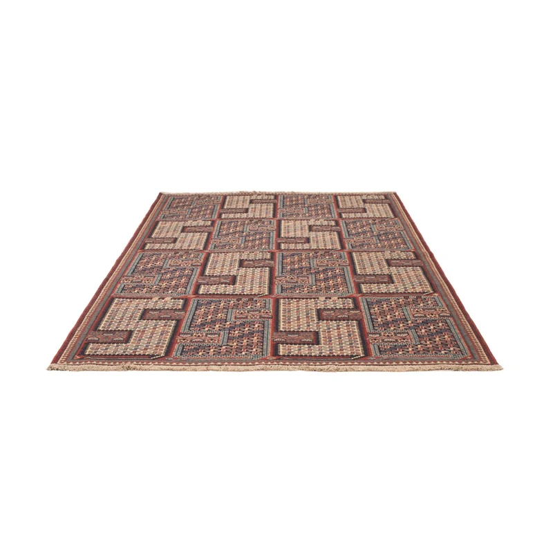 Kelim Afghan Teppich 156x223cm - dunkelbeige
