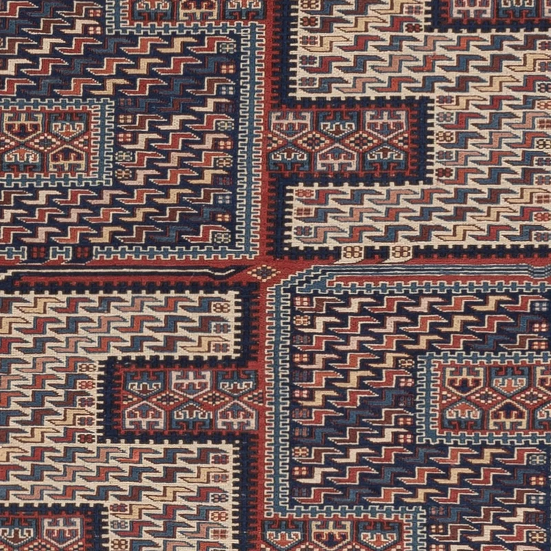 Kelim Afghan Teppich 165x208cm - dunkelbeige