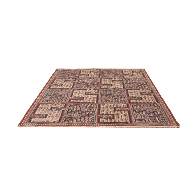 Kelim Afghan Teppich 165x208cm - dunkelbeige