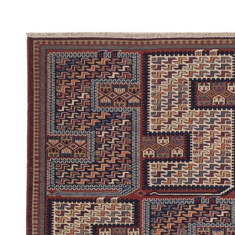 Kelim Afghan Teppich 159x215cm - dunkelbeige