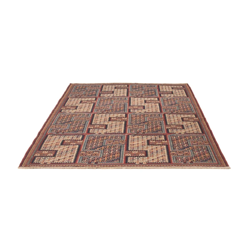 Kelim Afghan Teppich 159x215cm - dunkelbeige