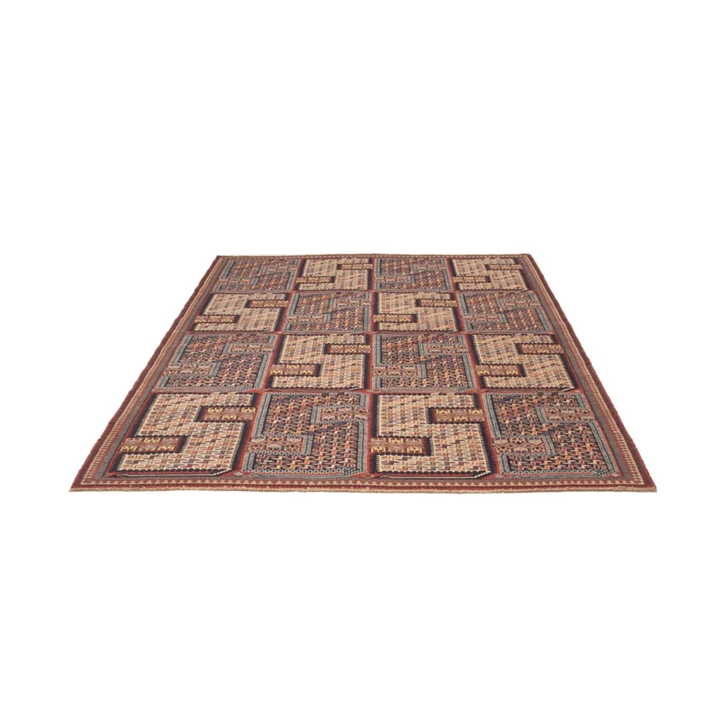 Kelim Afghan Teppich 166x209cm - dunkelbeige