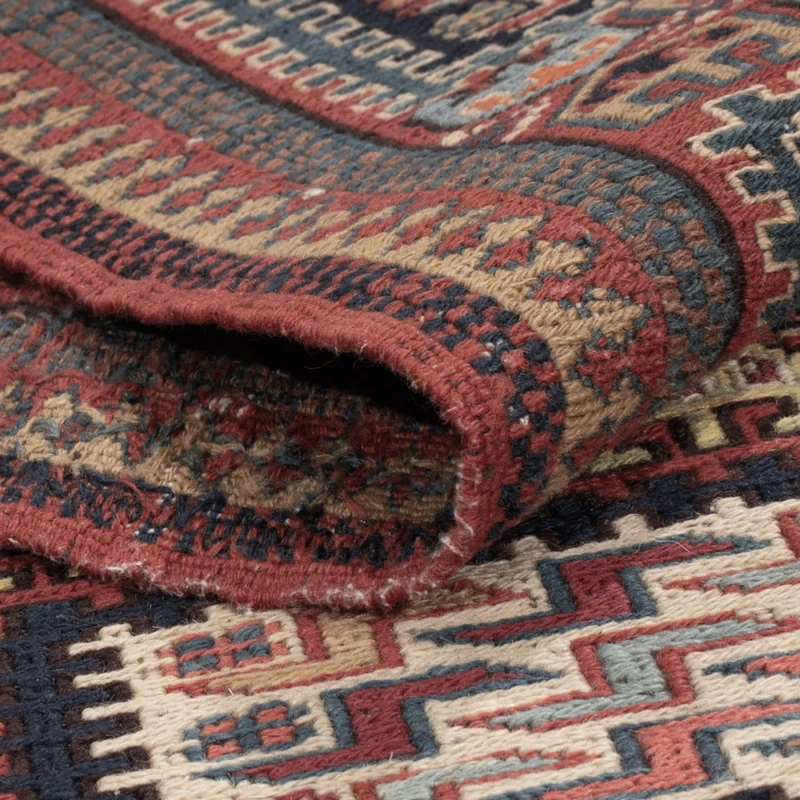 Kelim Afghan Teppich 166x205cm - dunkelbeige