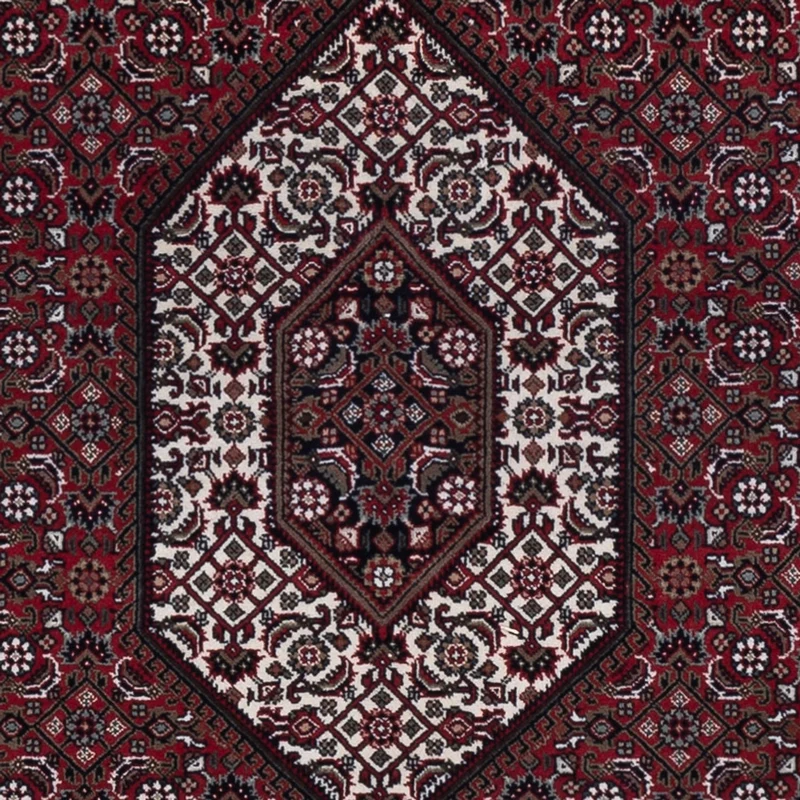 Indo Bidjar Teppich 142x201cm - Orientteppich - dunkelbraun