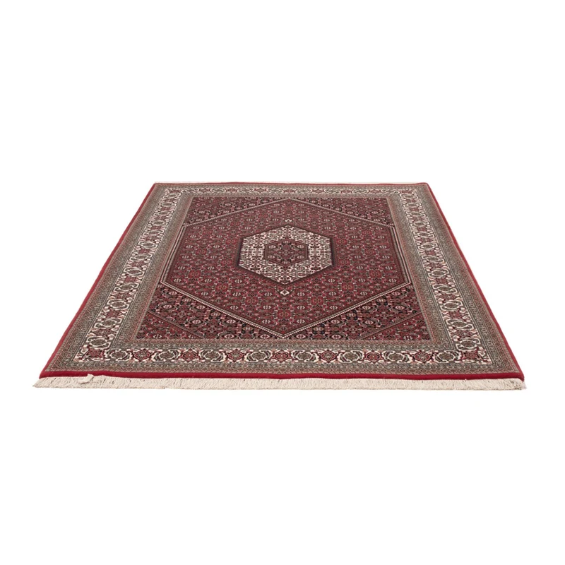 Indo Bidjar Teppich 142x201cm - Orientteppich - dunkelbraun