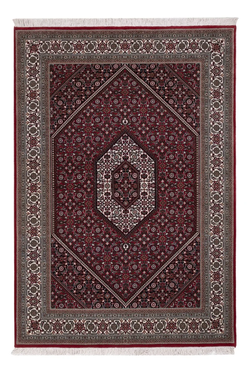 Indo Bidjar Teppich 142x200cm - Orientteppich - dunkelbraun