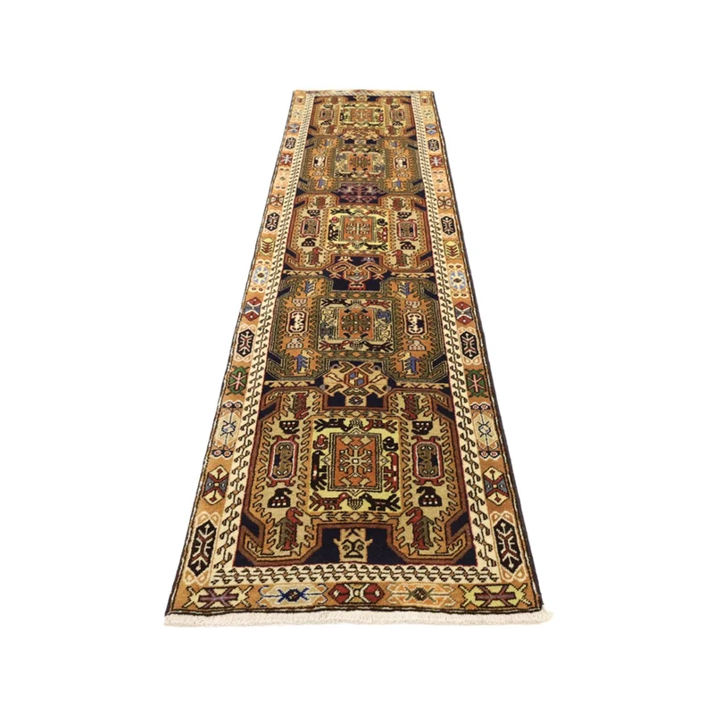 Ardebil Teppich 78x292cm - Perserteppich - dunkelbeige