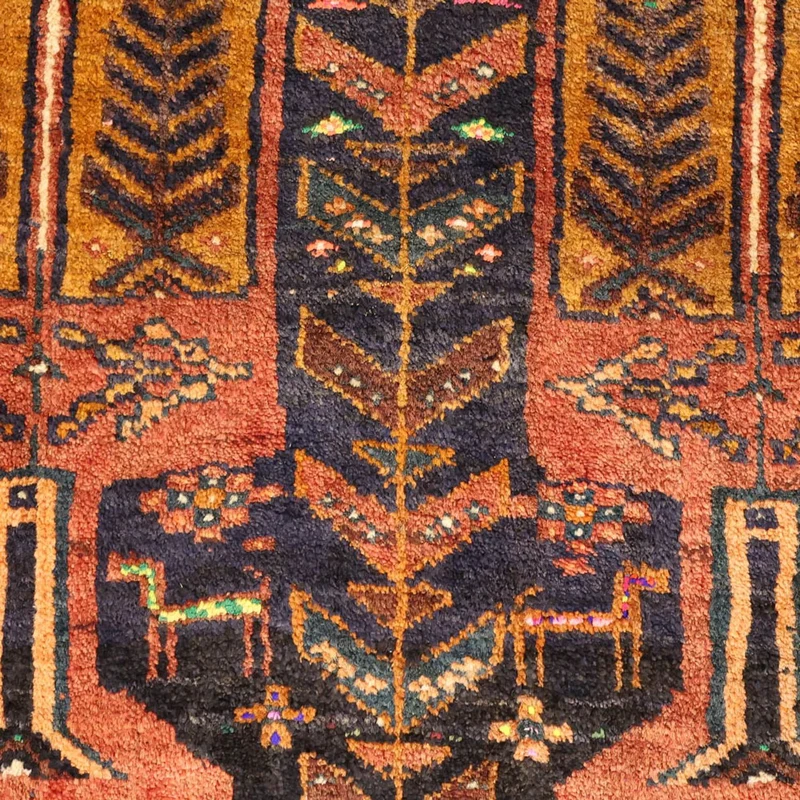 Belutsch Teppich 106x212cm - Orientteppich - dunkelrot