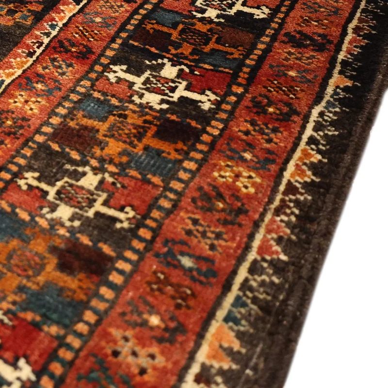 Belutsch Teppich 106x212cm - Orientteppich - dunkelrot