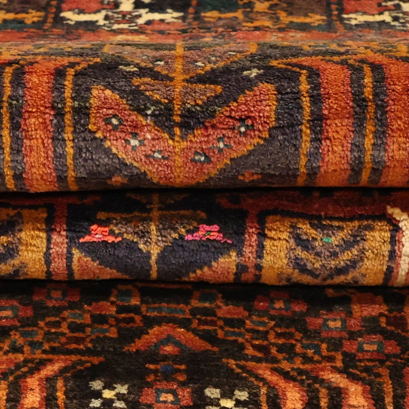 Belutsch Teppich 106x212cm - Orientteppich - dunkelrot