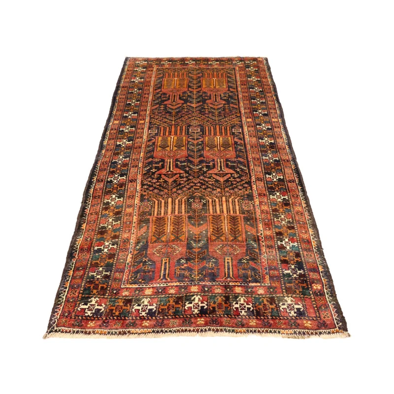 Belutsch Teppich 106x212cm - Orientteppich - dunkelrot