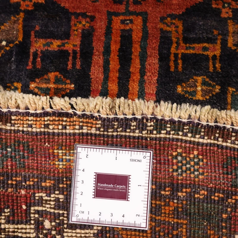 Belutsch Teppich 106x212cm - Orientteppich - dunkelrot