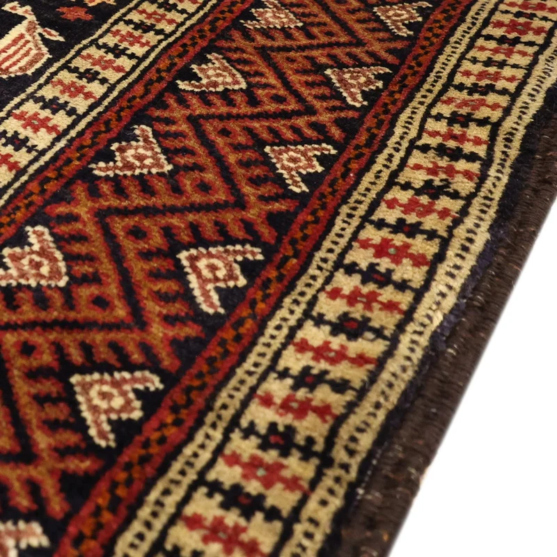 Belutsch Teppich 100x193cm - Orientteppich - terrakotta