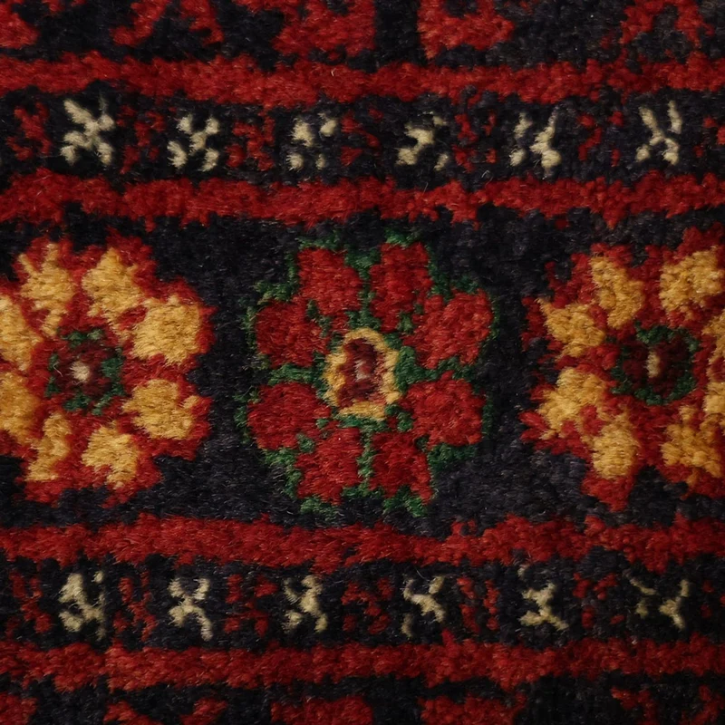 Belutsch Teppich 106x207cm - Orientteppich - dunkelrot