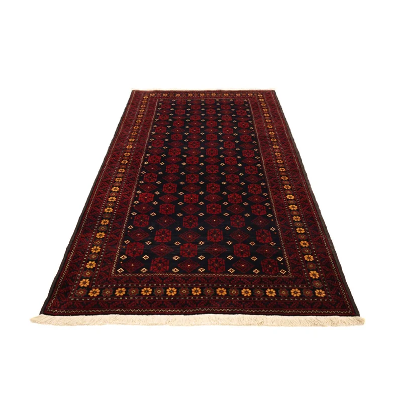 Belutsch Teppich 106x207cm - Orientteppich - dunkelrot