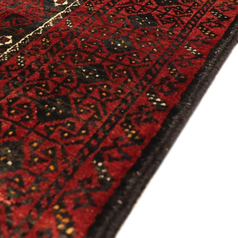 Belutsch Teppich 107x196cm - Orientteppich - dunkelrot