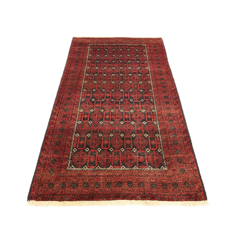 Belutsch Teppich 107x196cm - Orientteppich - dunkelrot