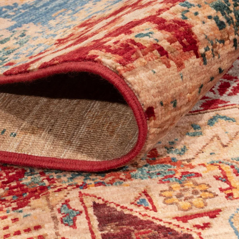 Designer Teppich 152x201cm - mehrfarbig