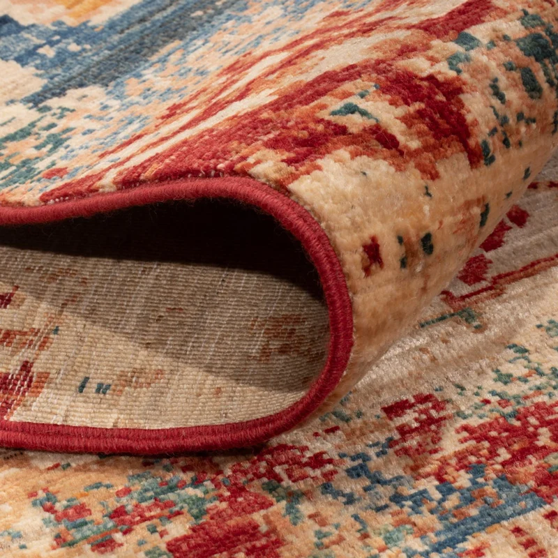 Designer Teppich 155x198cm - mehrfarbig
