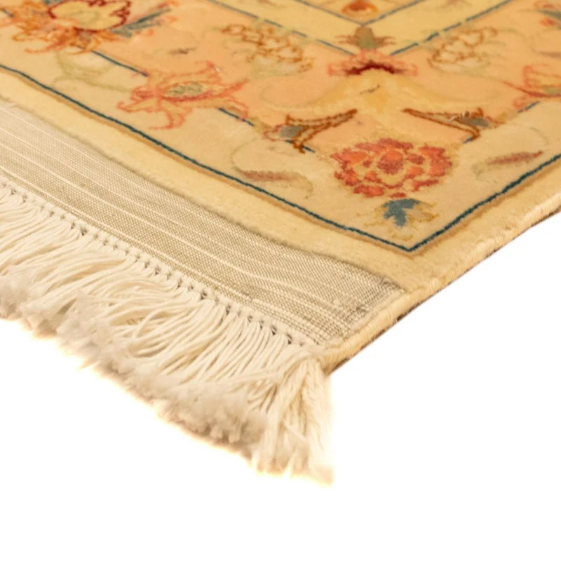 Täbriz - 50 Raj Teppich 100x157cm - Perserteppich - beige