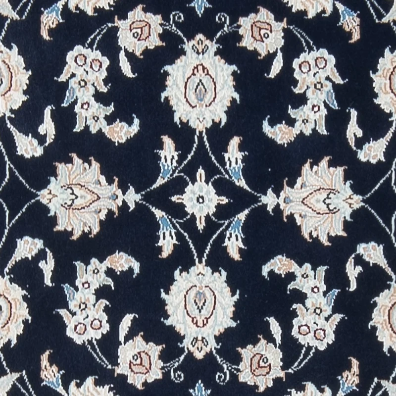 Nain - 6La Teppich 82x302cm - Perserteppich - dunkelblau