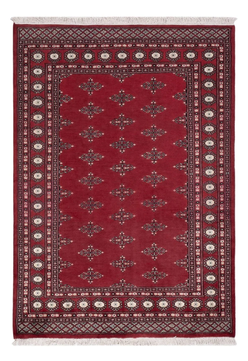 Pakistan Teppich 140x195cm - Orientteppich - rot
