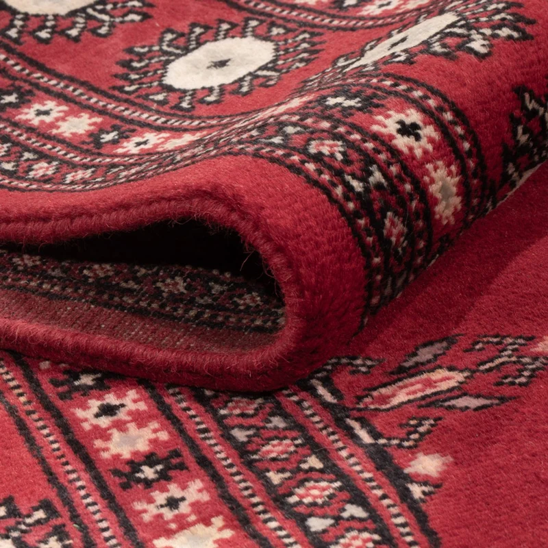 Pakistan Teppich 140x195cm - Orientteppich - rot