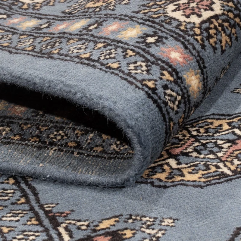 Pakistan Teppich 141x194cm - Orientteppich - blau